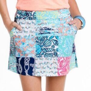 Lilly Pulitzer Patchwork Print Skirt Size 14
